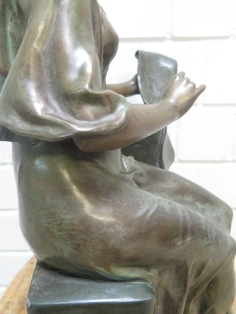 Skulptur Dekoration Frau Bronze 0,72 m