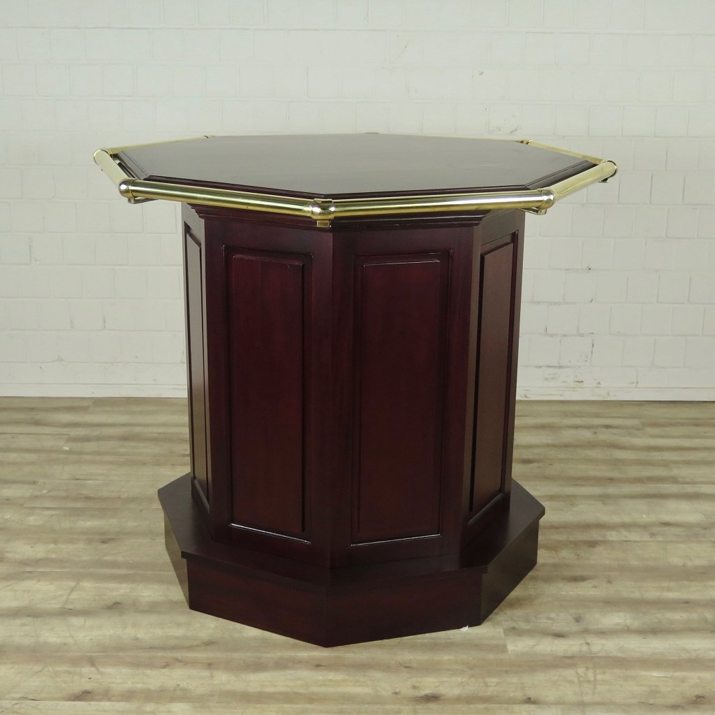 Stehtisch Mahagoni Ø 1,39 m