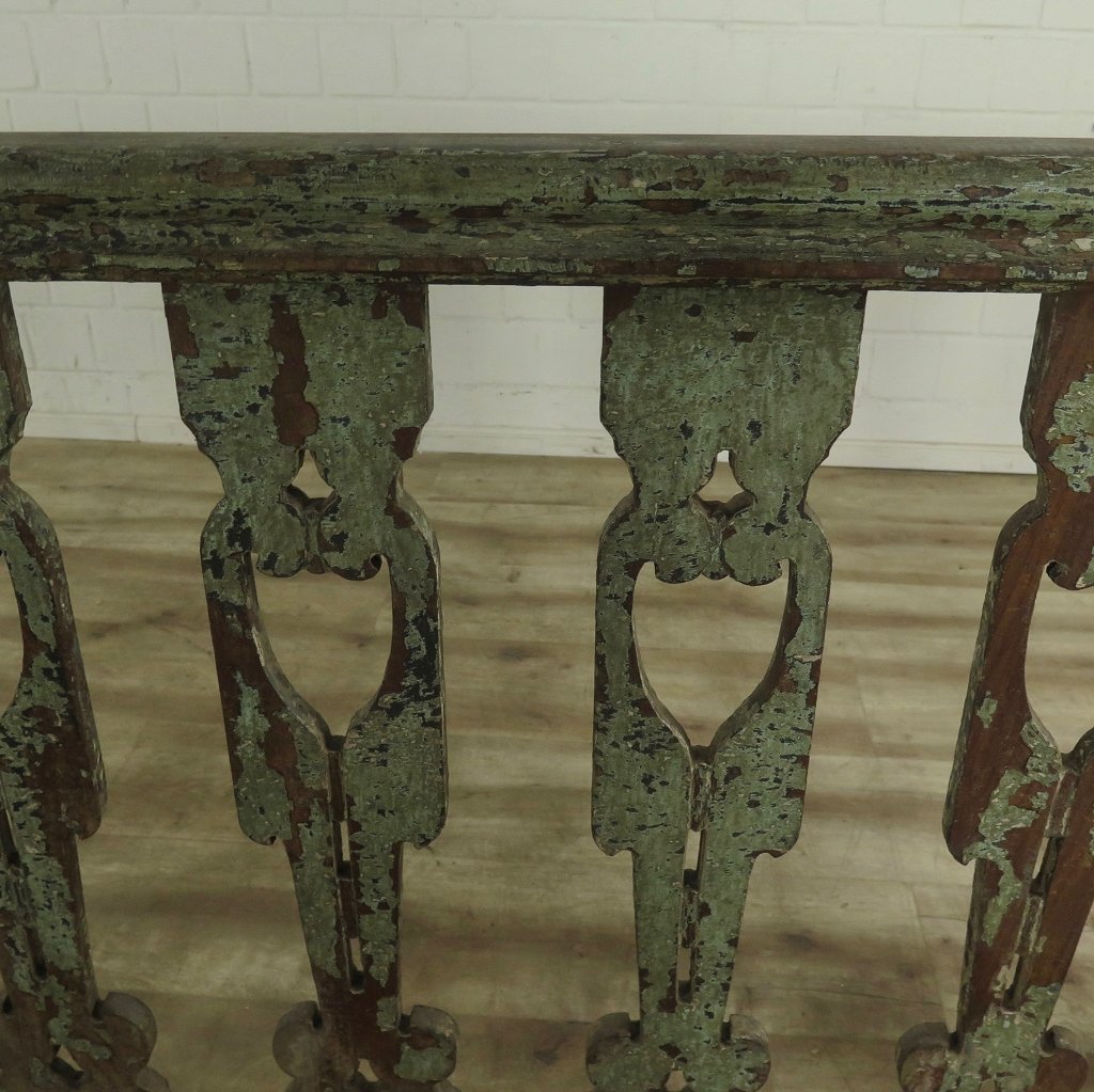 Balustrade Teakholz 5,84 m Gründerzeit 1850