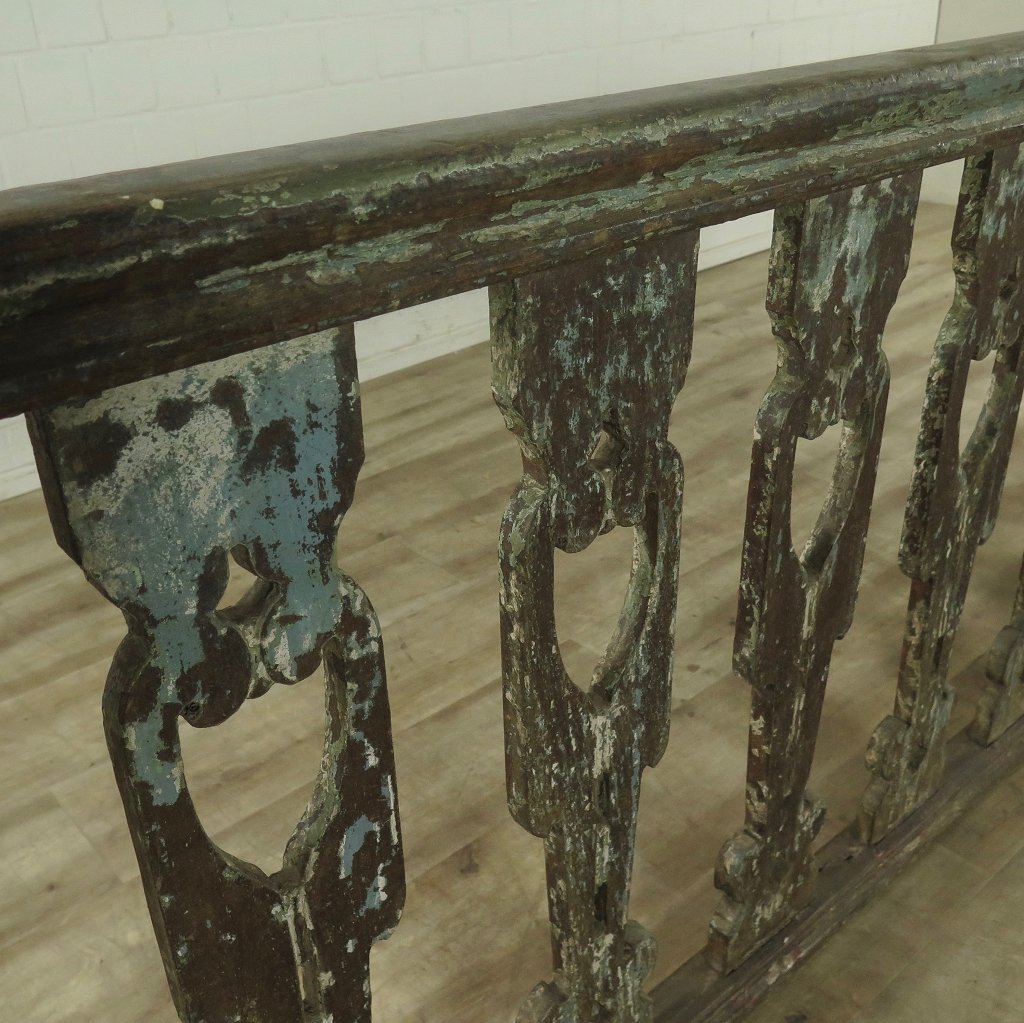 Balustrade Teakholz 5,84 m Gründerzeit 1850
