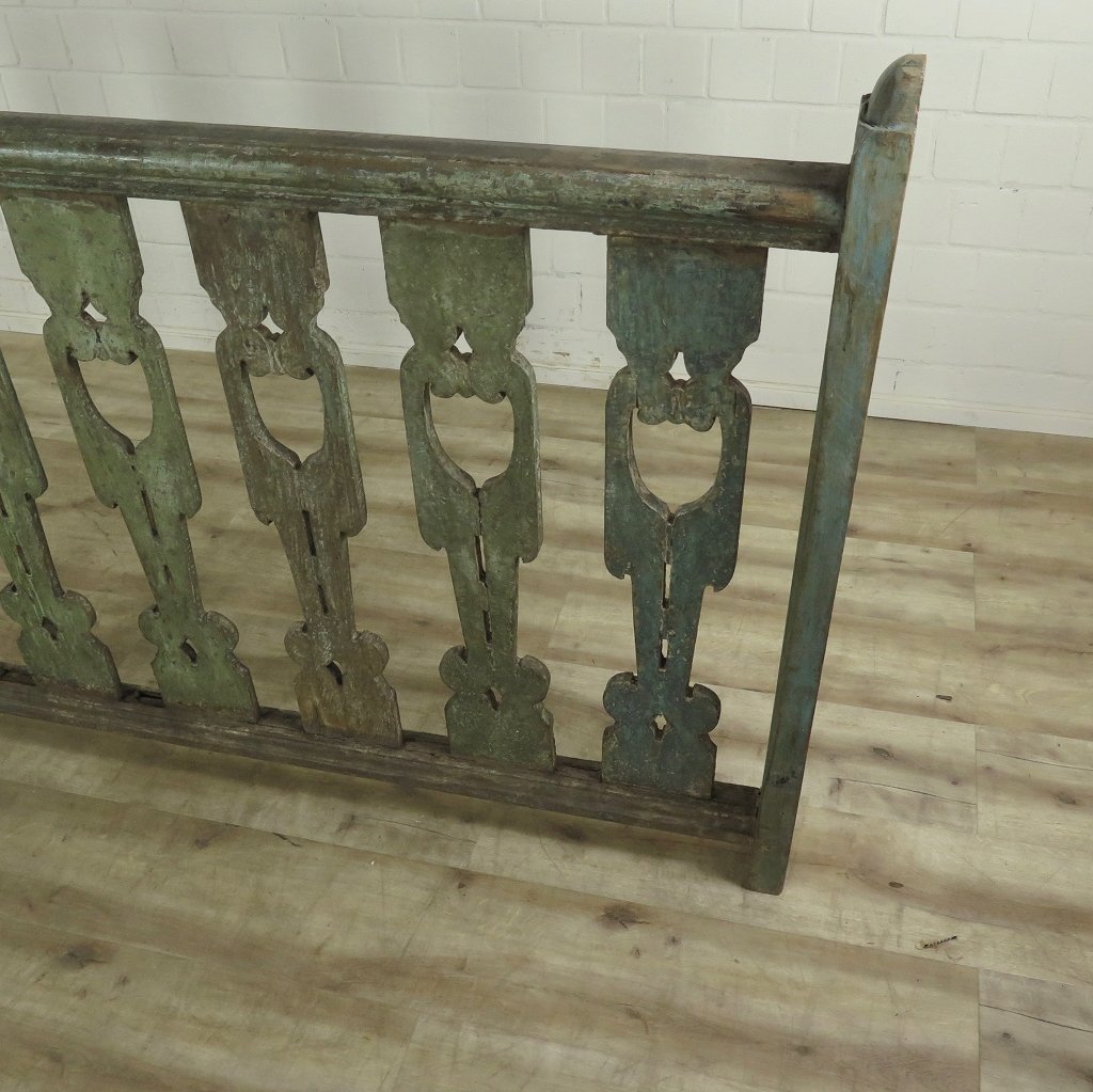 Balustrade Teakholz 5,84 m Gründerzeit 1850