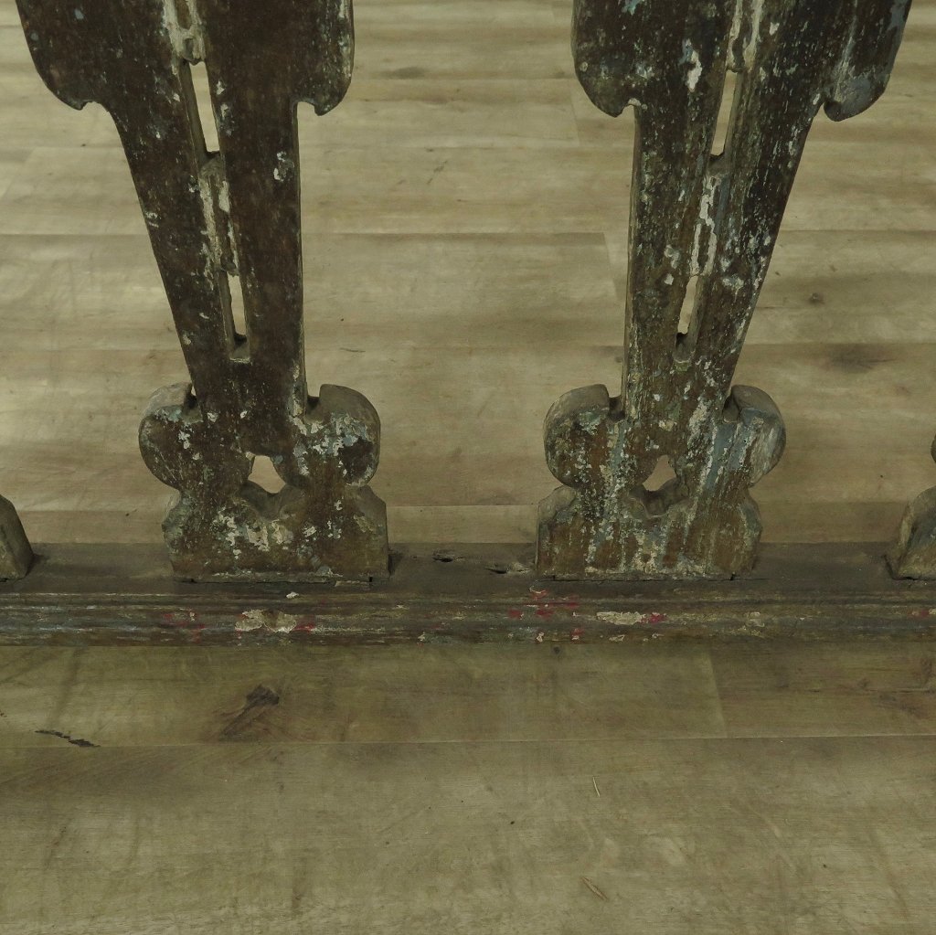 Balustrade Teakholz 5,84 m Gründerzeit 1850