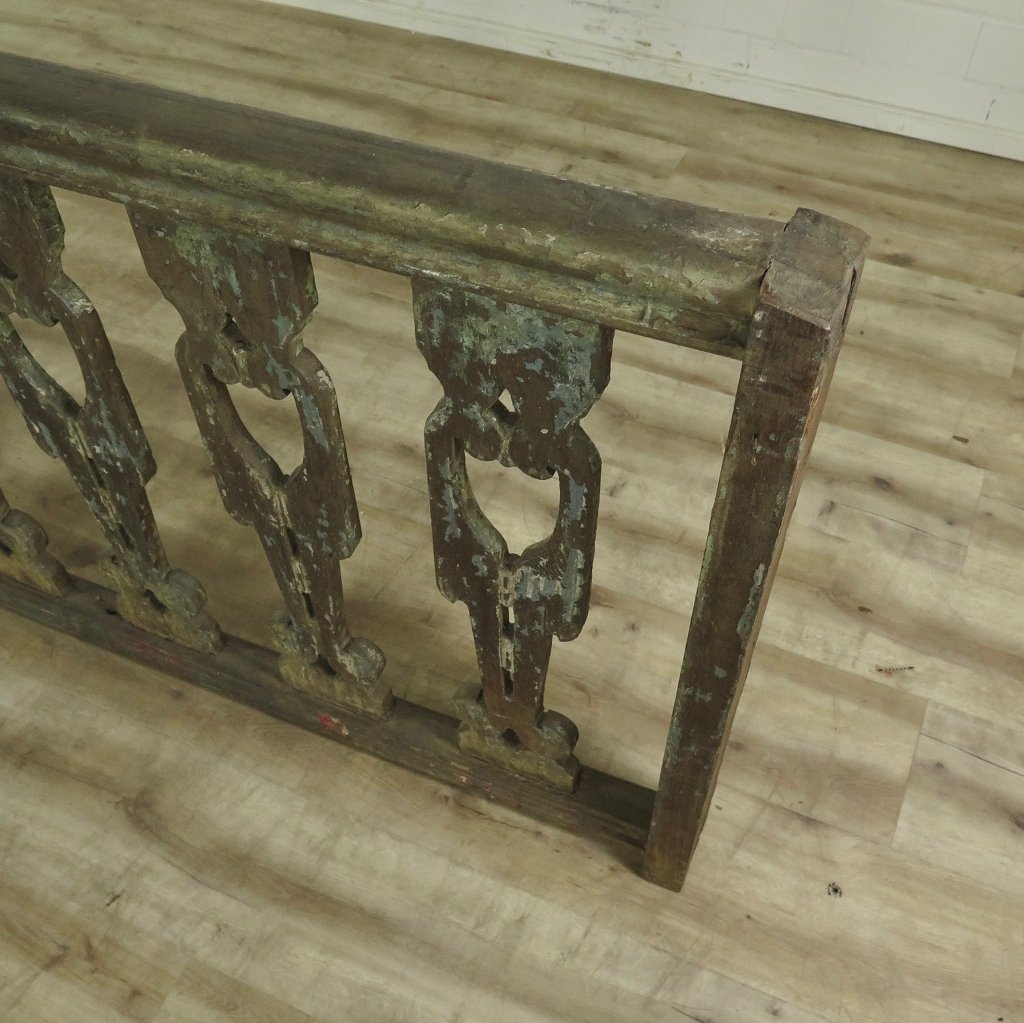 Balustrade Teakholz 5,84 m Gründerzeit 1850