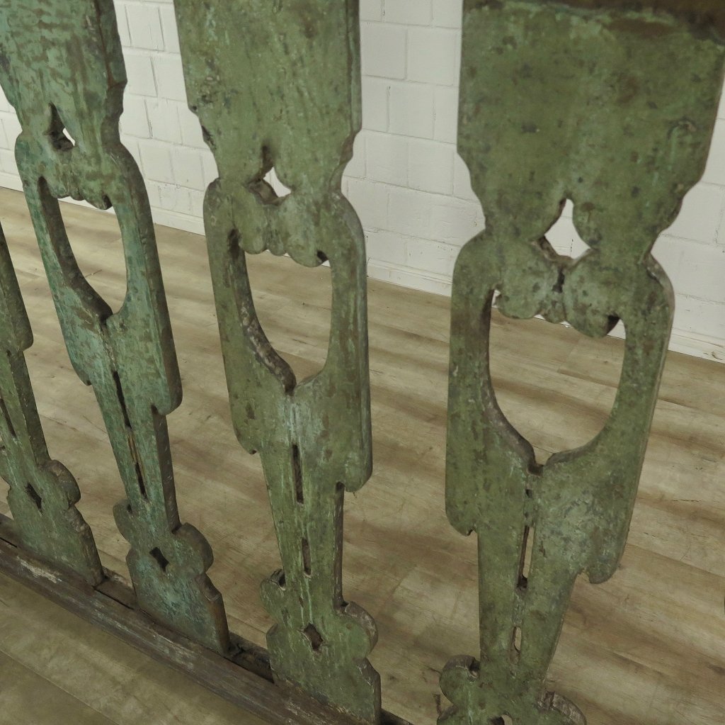 Balustrade Teakholz 5,84 m Gründerzeit 1850
