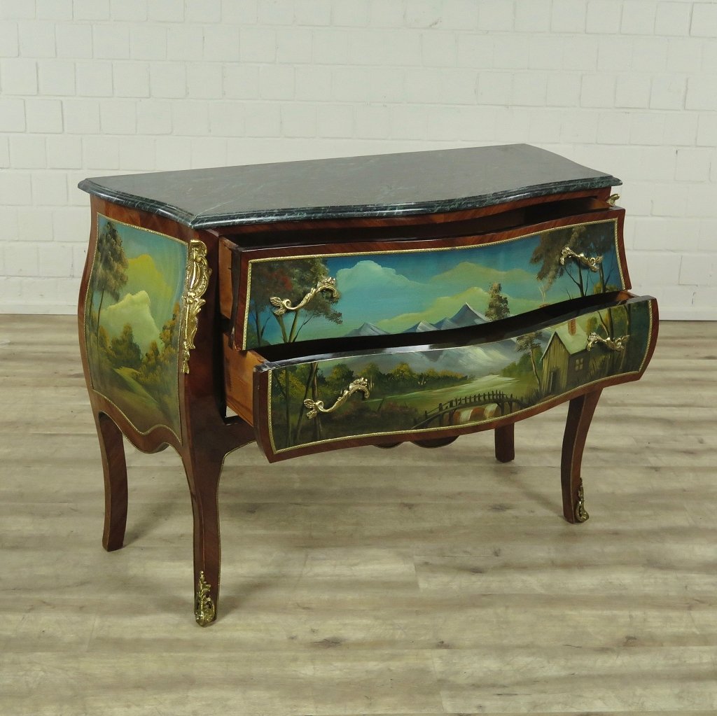 Barockkommode handbemalt 1,17 m