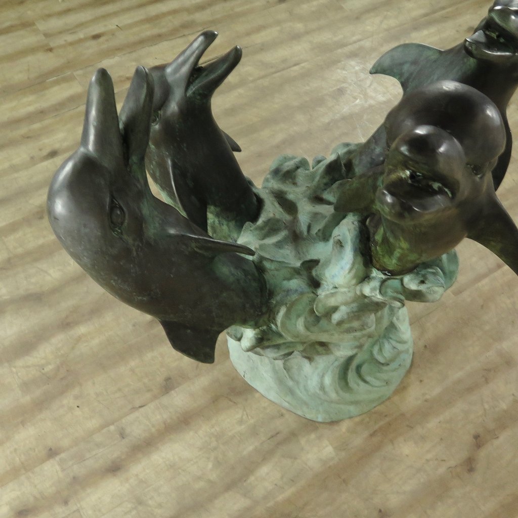 Wasserspeier Delphine Bronze 1,50 m