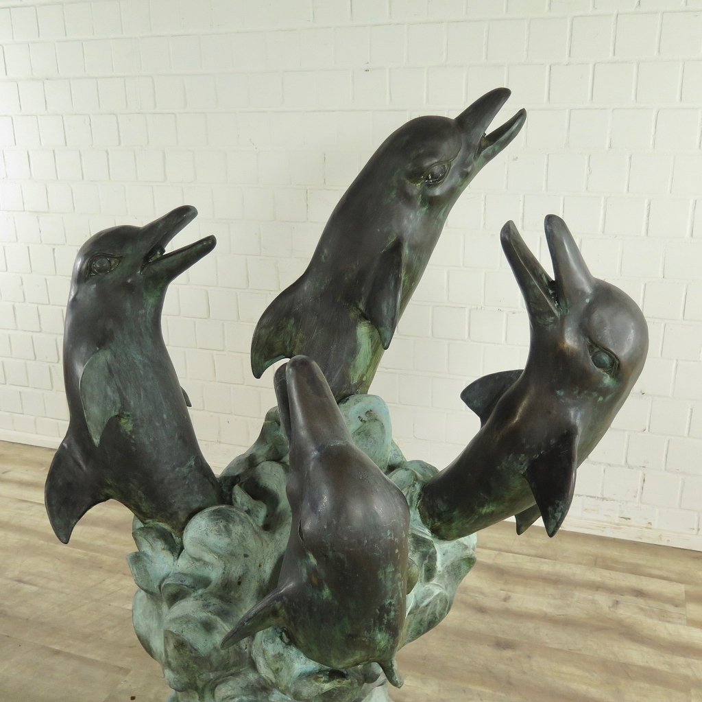 Wasserspeier Delphine Bronze 1,50 m