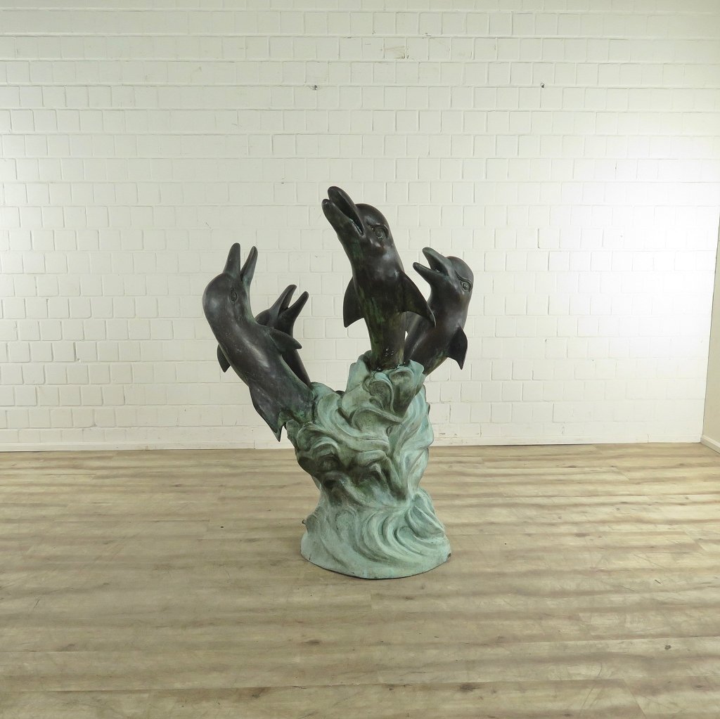 Wasserspeier Delphine Bronze 1,50 m