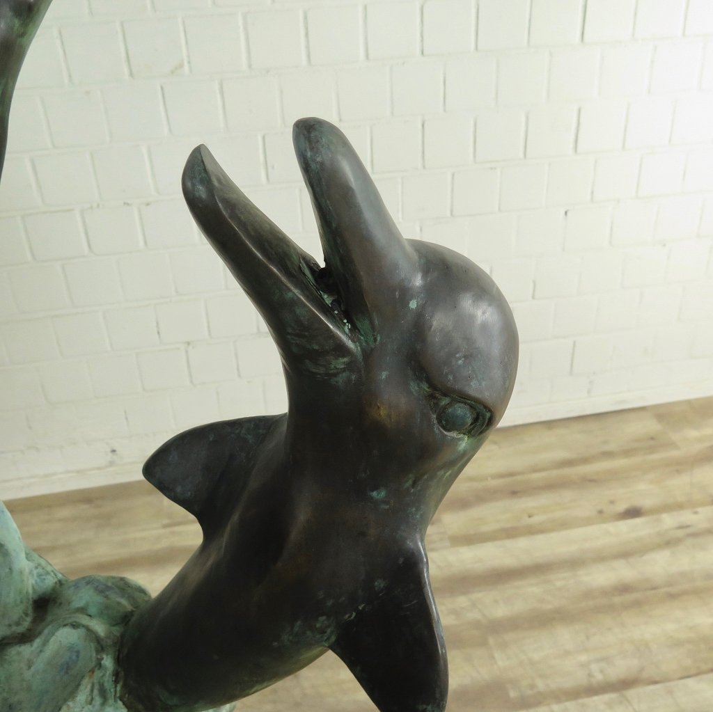 Wasserspeier Delphine Bronze 1,50 m