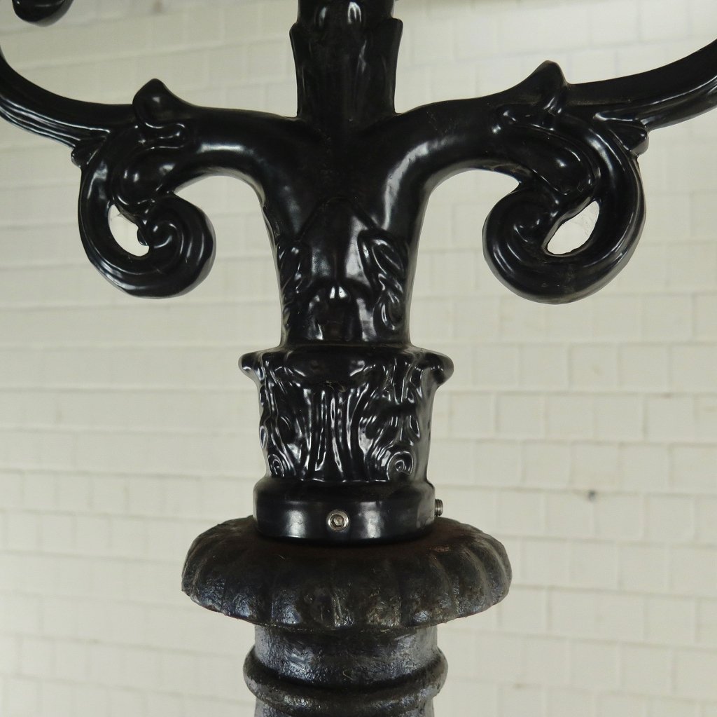 Laterne Gartenlampe Schwarz 3,10 m