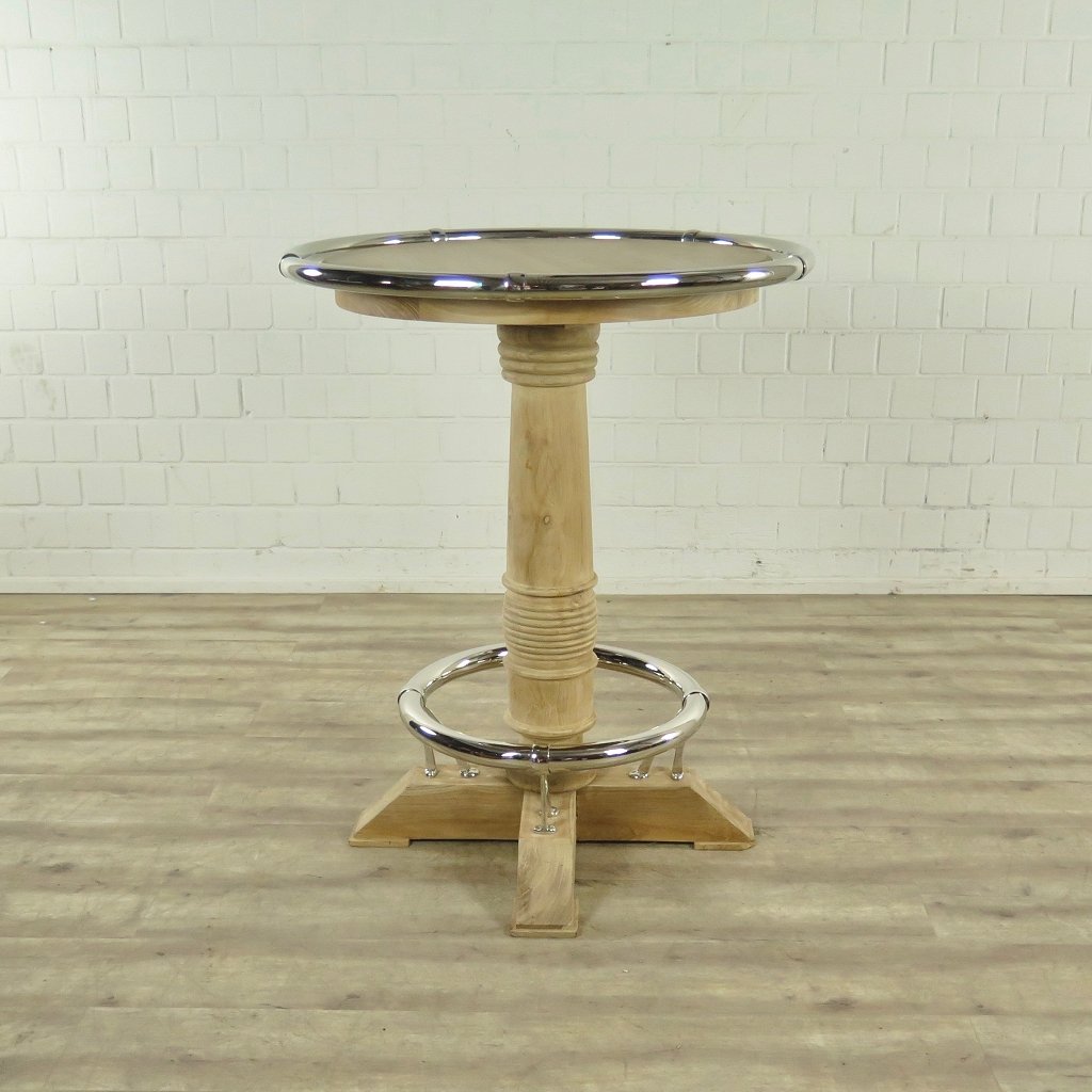 Stehtisch Teakholz Ø 0,95 m
