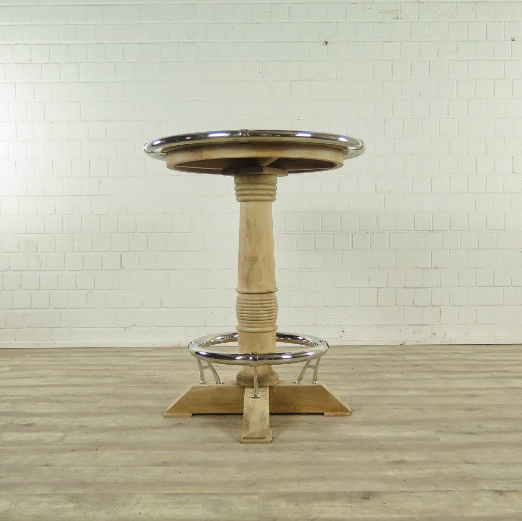 Stehtisch Teakholz Ø 0,95 m
