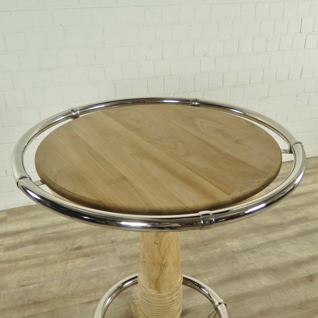 Stehtisch Teakholz Ø 0,95 m