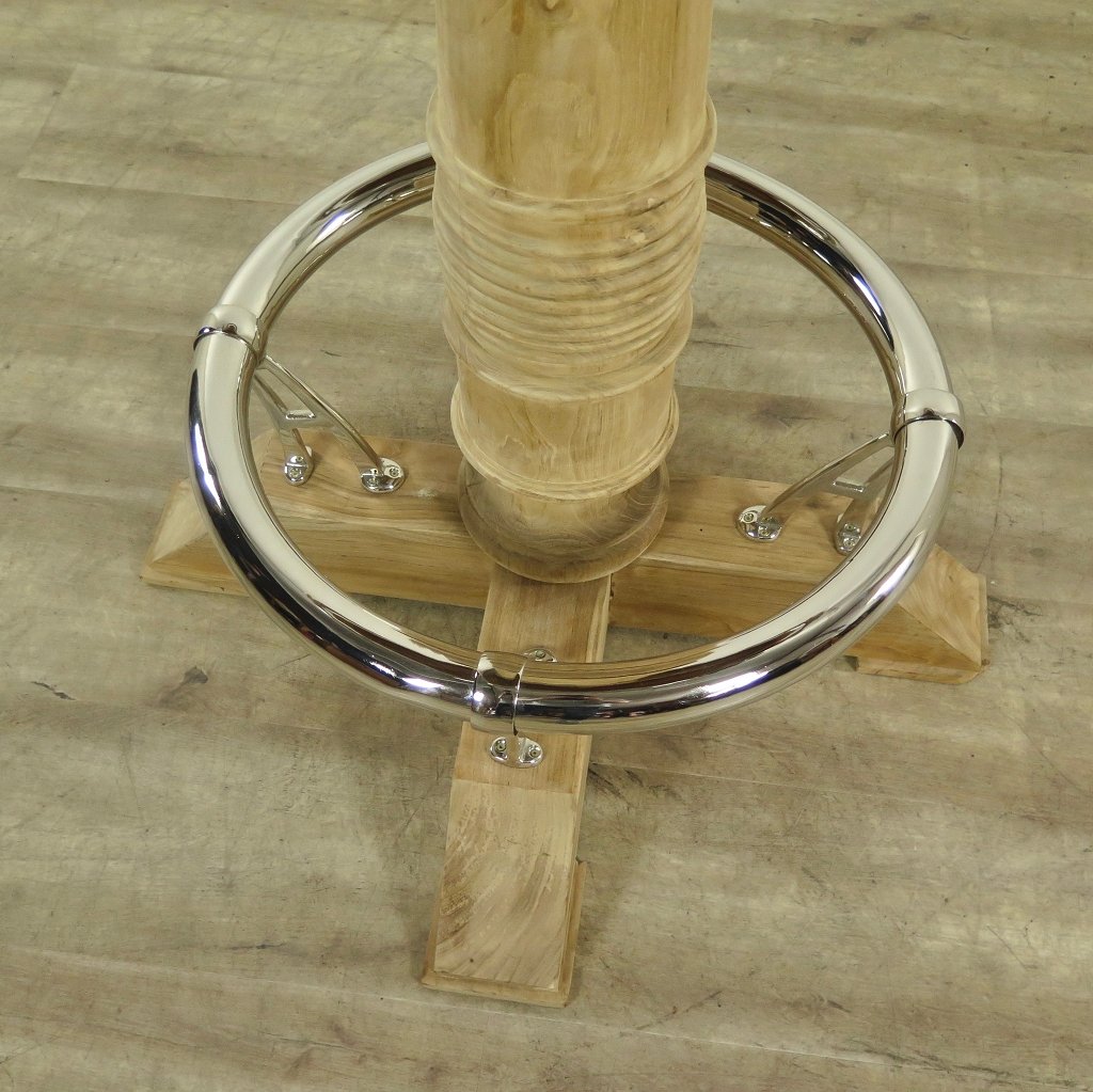 Stehtisch Teakholz Ø 0,95 m