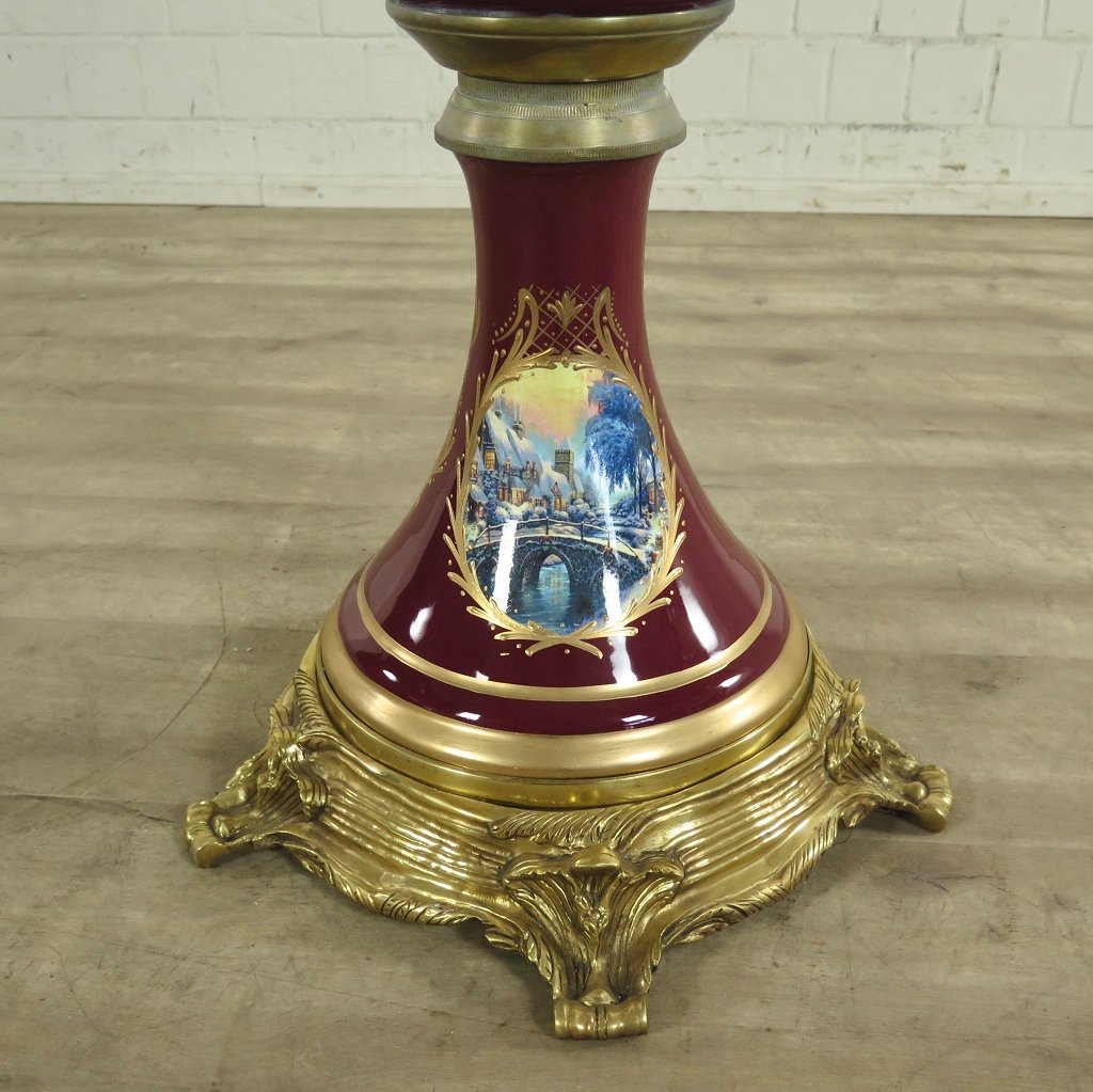 Vase Dunkelrot-Gold Ø 0,60 m