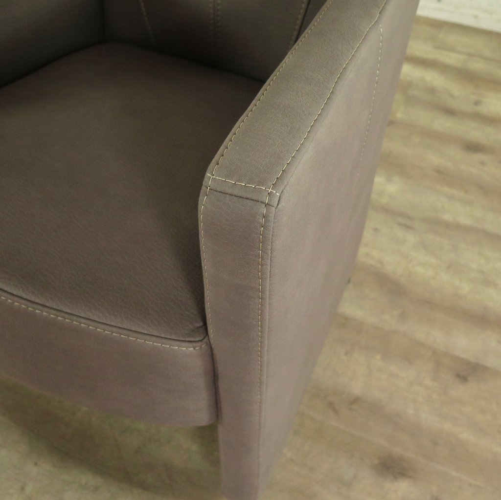 Stuhl / Sessel auf Rollen Taupe