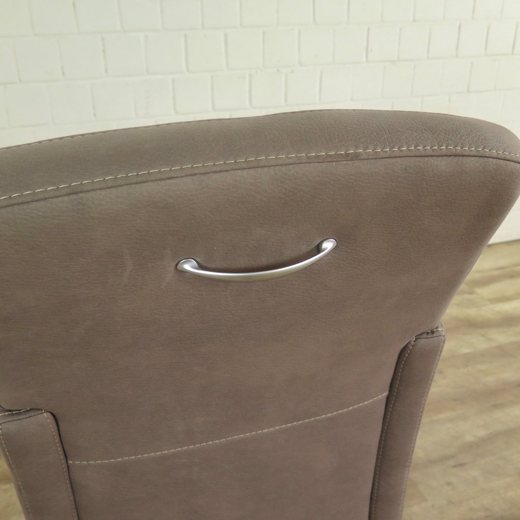 Stuhl / Sessel auf Rollen Taupe