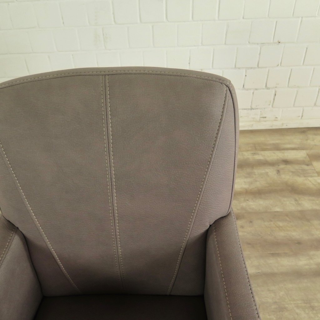 Stuhl / Sessel auf Rollen Taupe