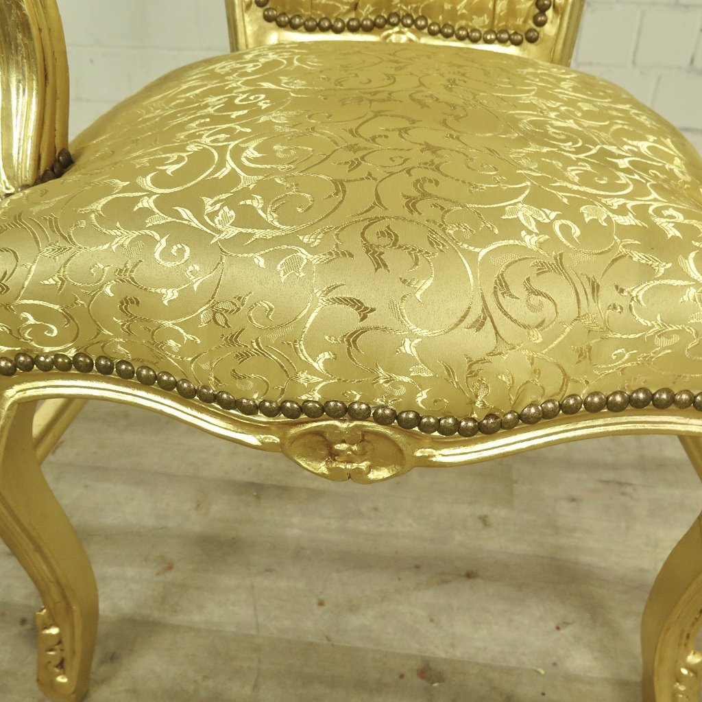 Set Barockstühle Barockstuhl Gold