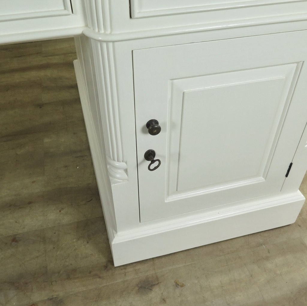 Schreibtisch doppelseitig Teakholz 1,80 m