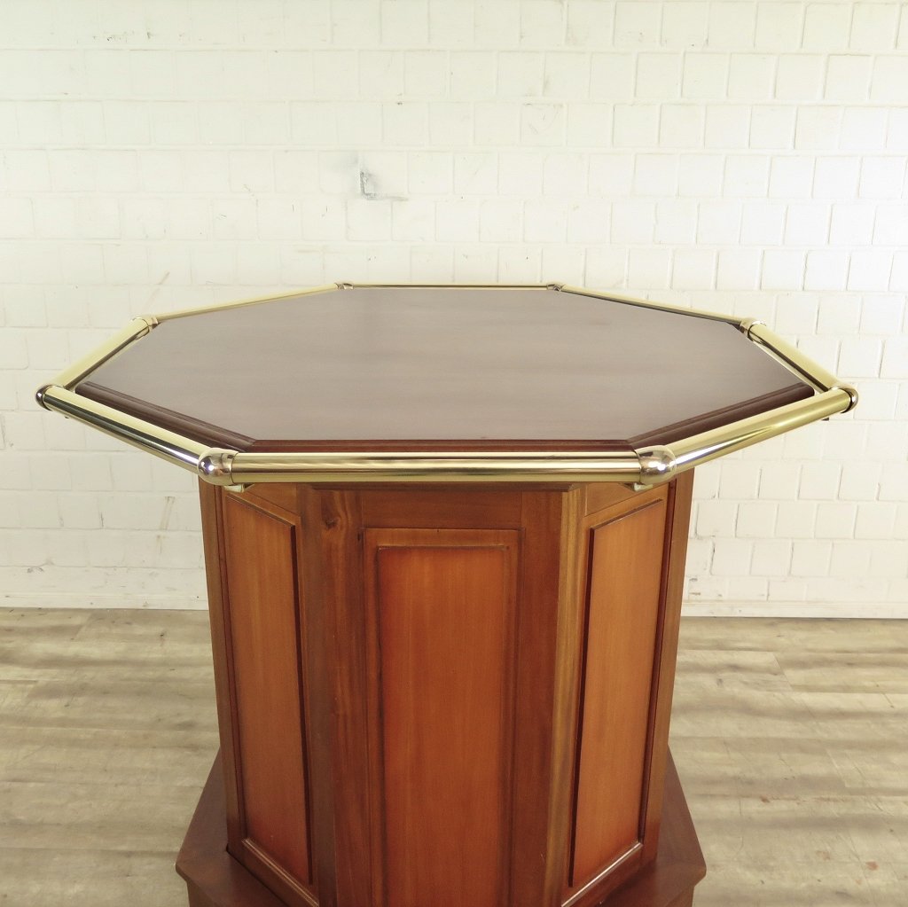 Stehtisch Bartisch Mahagoni Ø 1,27