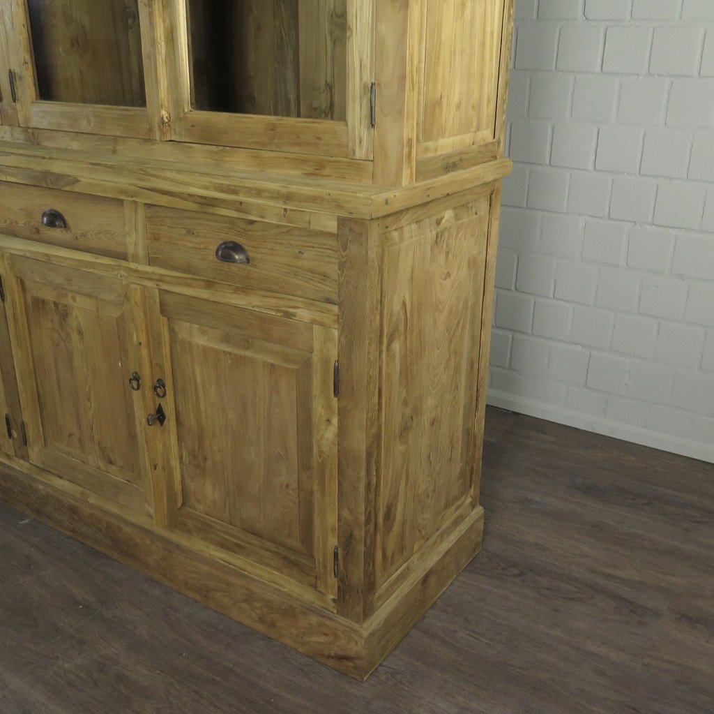 Vitrine Bücherschrank Teakholz 3,10 m