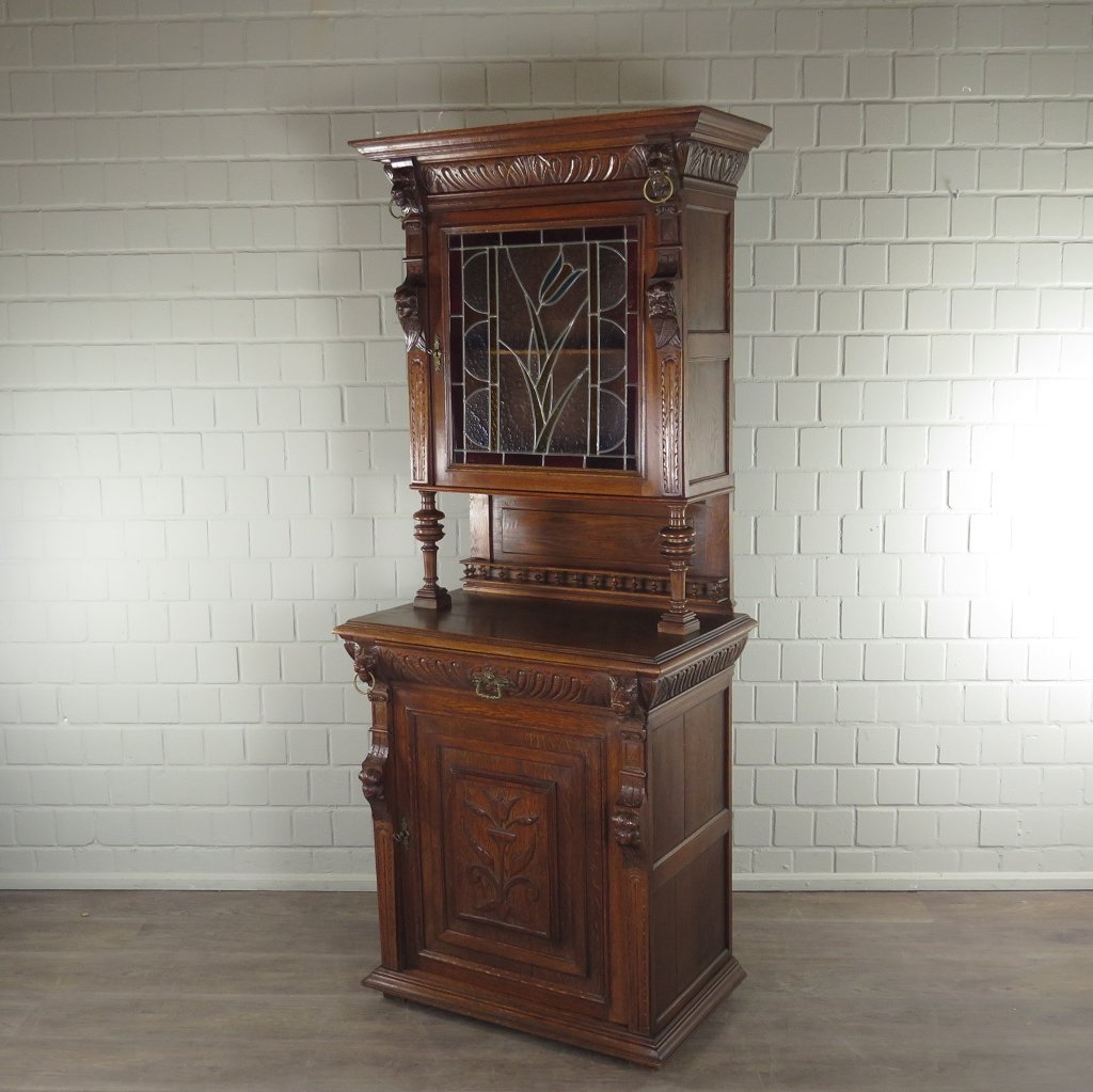 Buffetschrank Schrank Gründerzeit 1880 Eiche