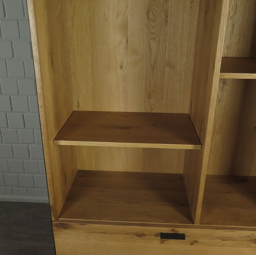 Schrank Bücherschrank 1,00 m Eiche