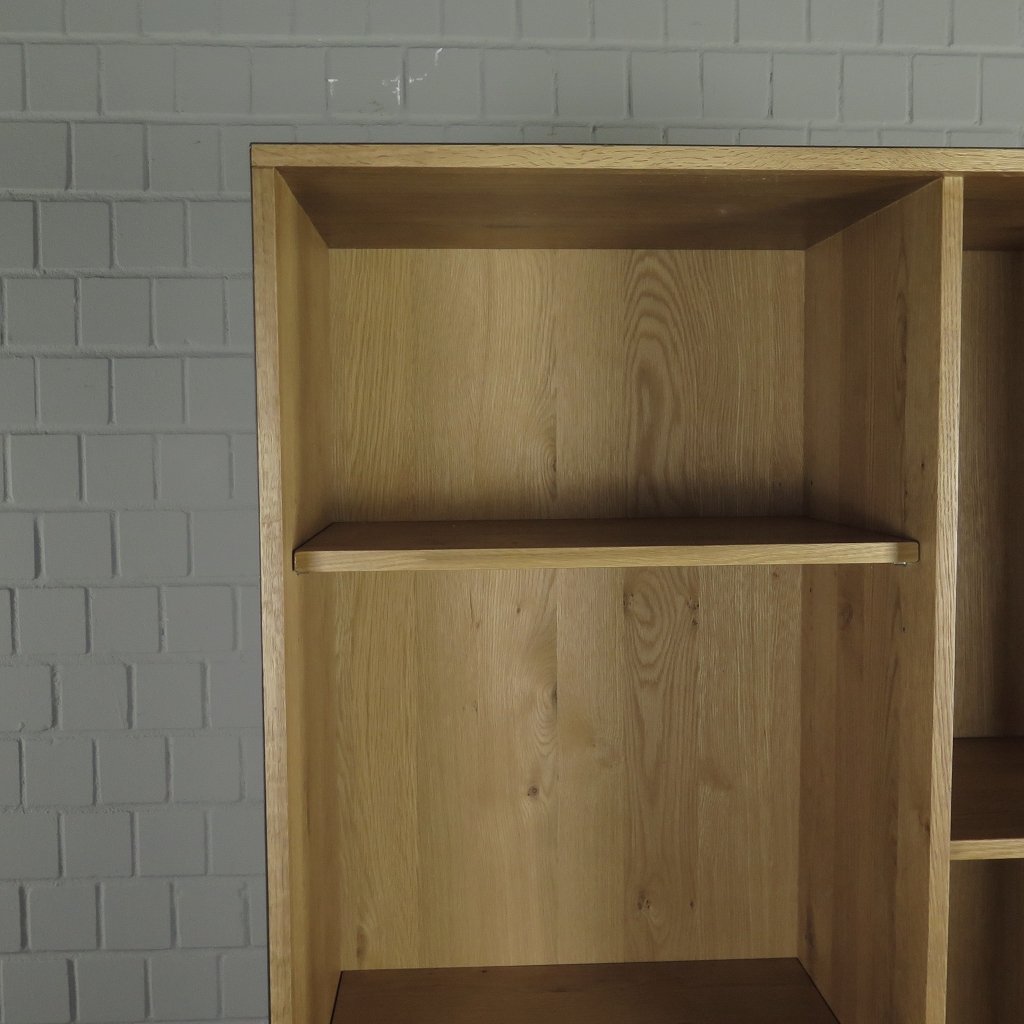 Schrank Bücherschrank 1,00 m Eiche