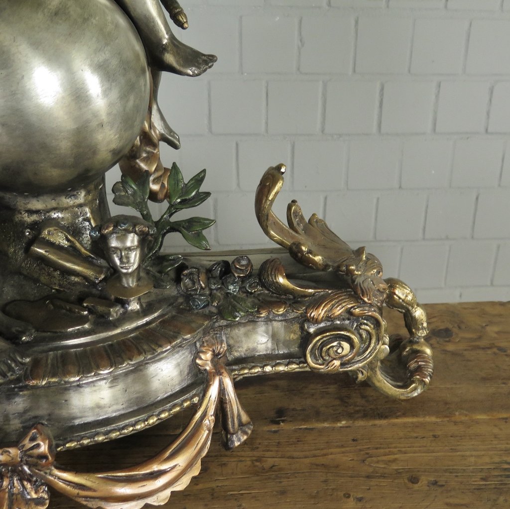 Skulptur Dekoration Putten Bronze 0,64 m