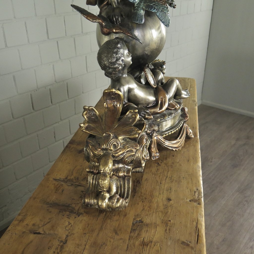 Skulptur Dekoration Putten Bronze 0,64 m
