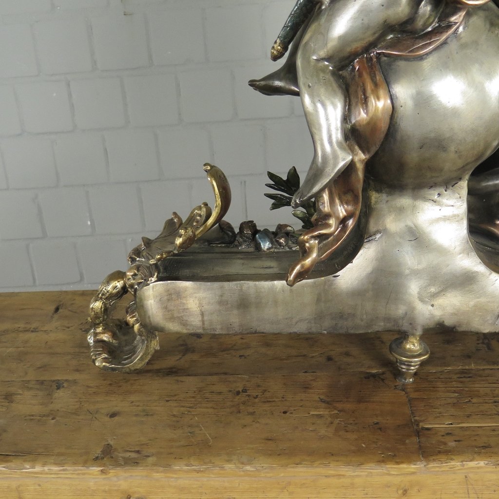 Skulptur Dekoration Putten Bronze 0,64 m