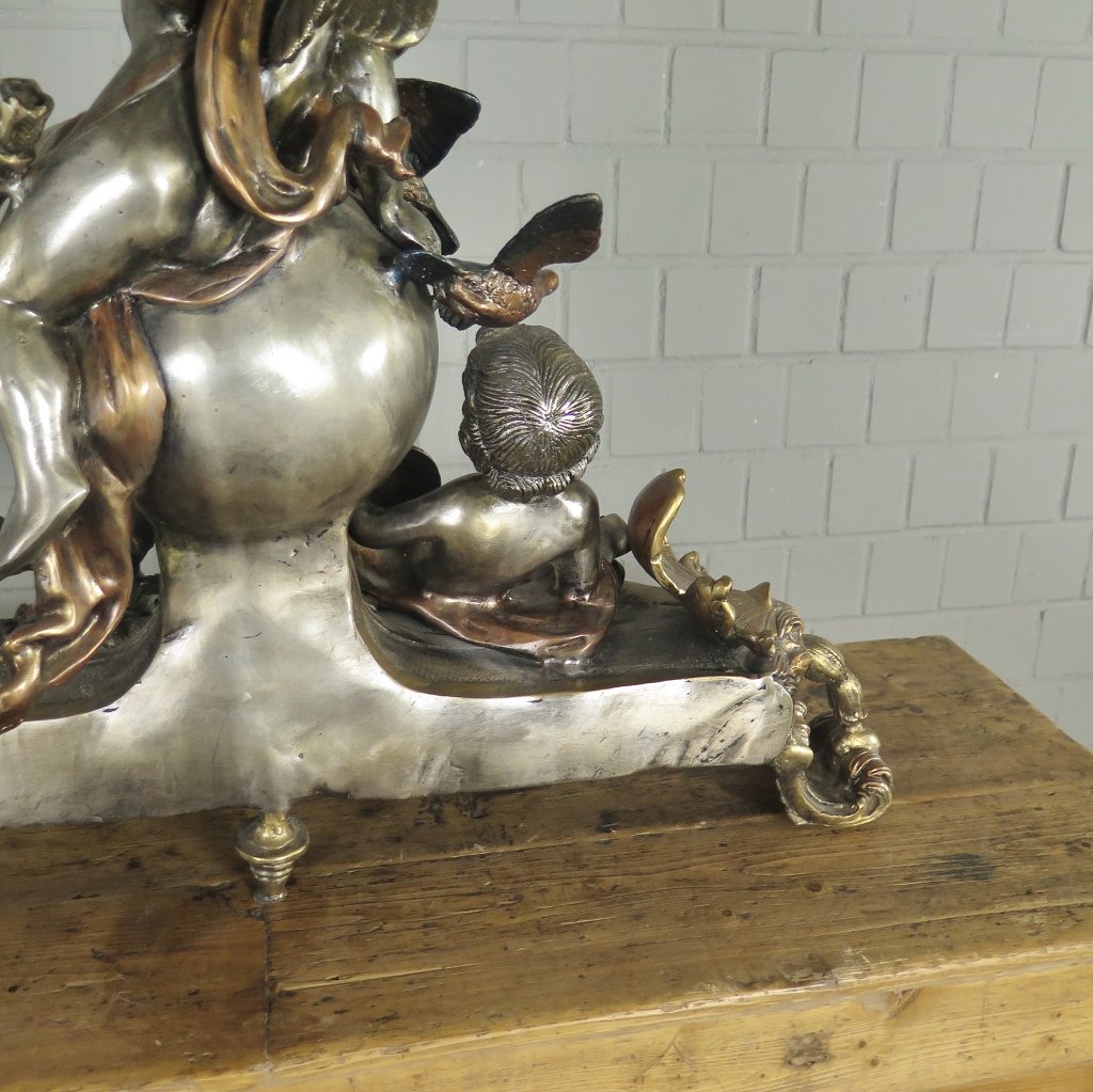 Skulptur Dekoration Putten Bronze 0,64 m
