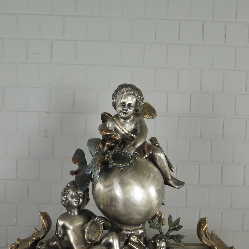 Skulptur Dekoration Putten Bronze 0,64 m