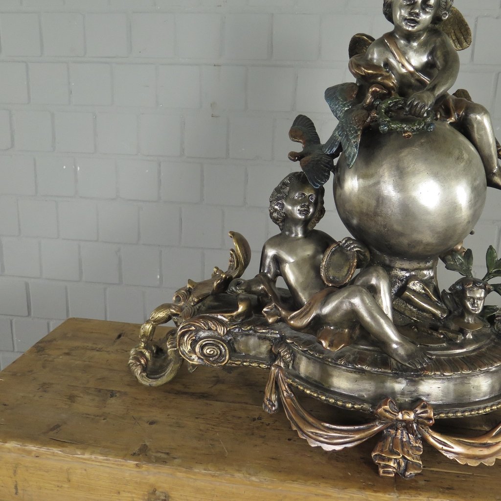 Skulptur Dekoration Putten Bronze 0,64 m