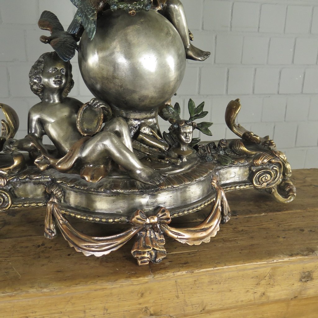 Skulptur Dekoration Putten Bronze 0,64 m