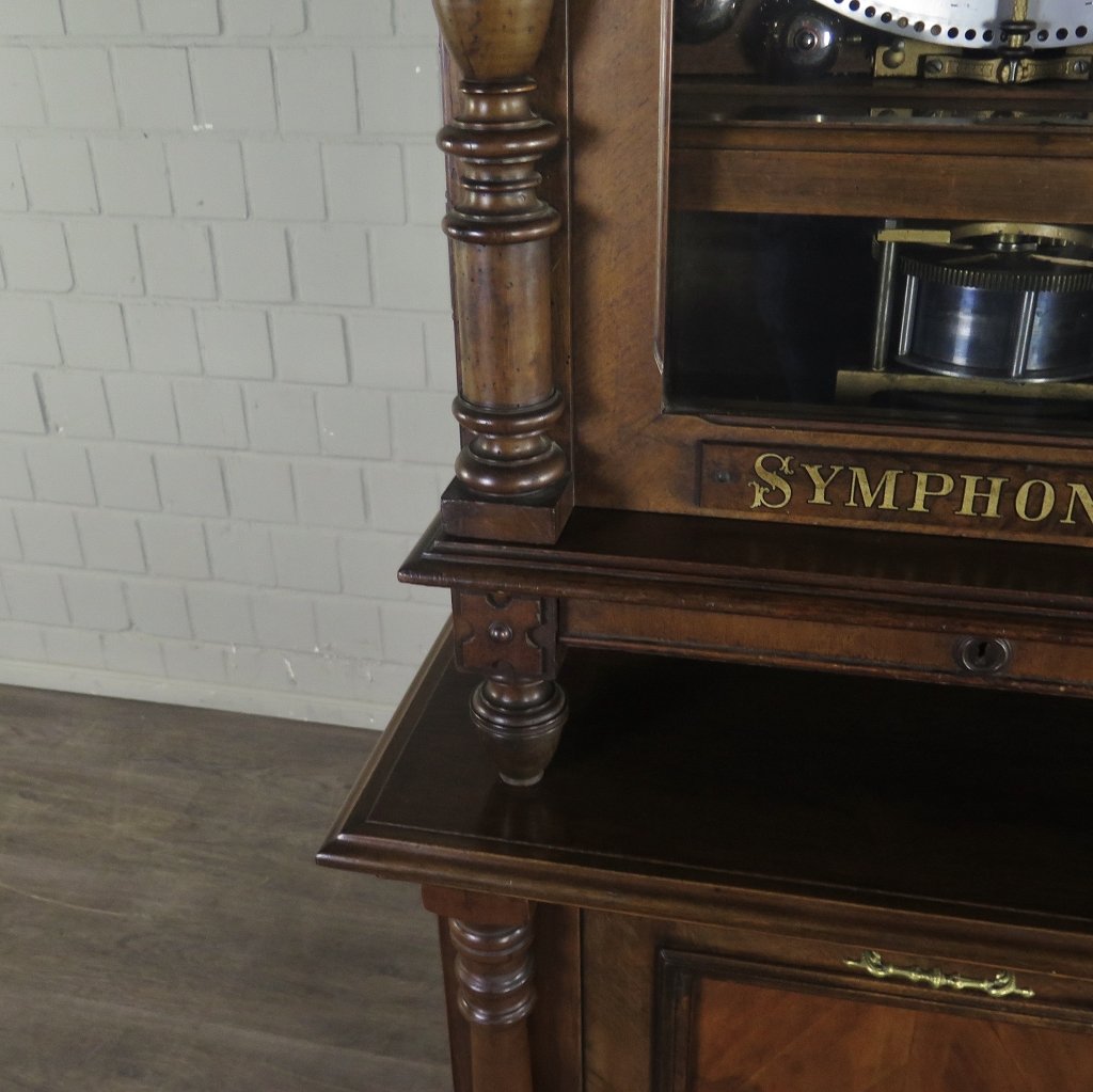 Spieluhr Symphonion Gründerzeit 1880 Nussbaum