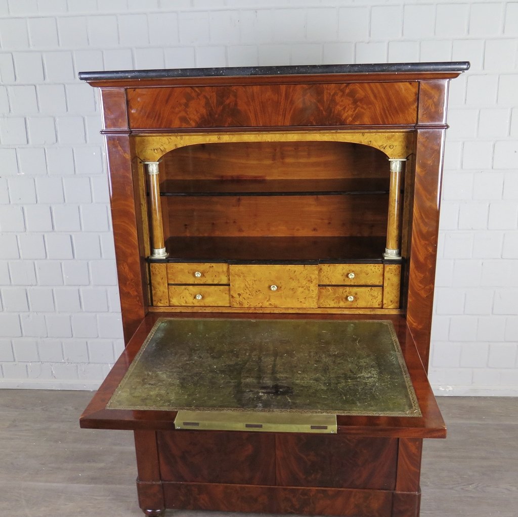 Sekretär Biedermeier 1850 Mahagoni