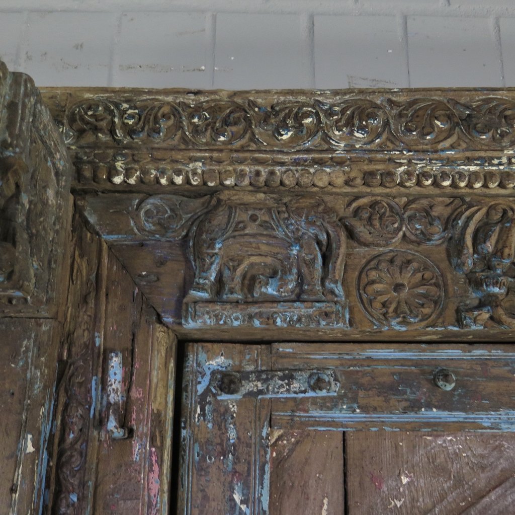 Tür Eingangstür Haustür 1880 Teakholz