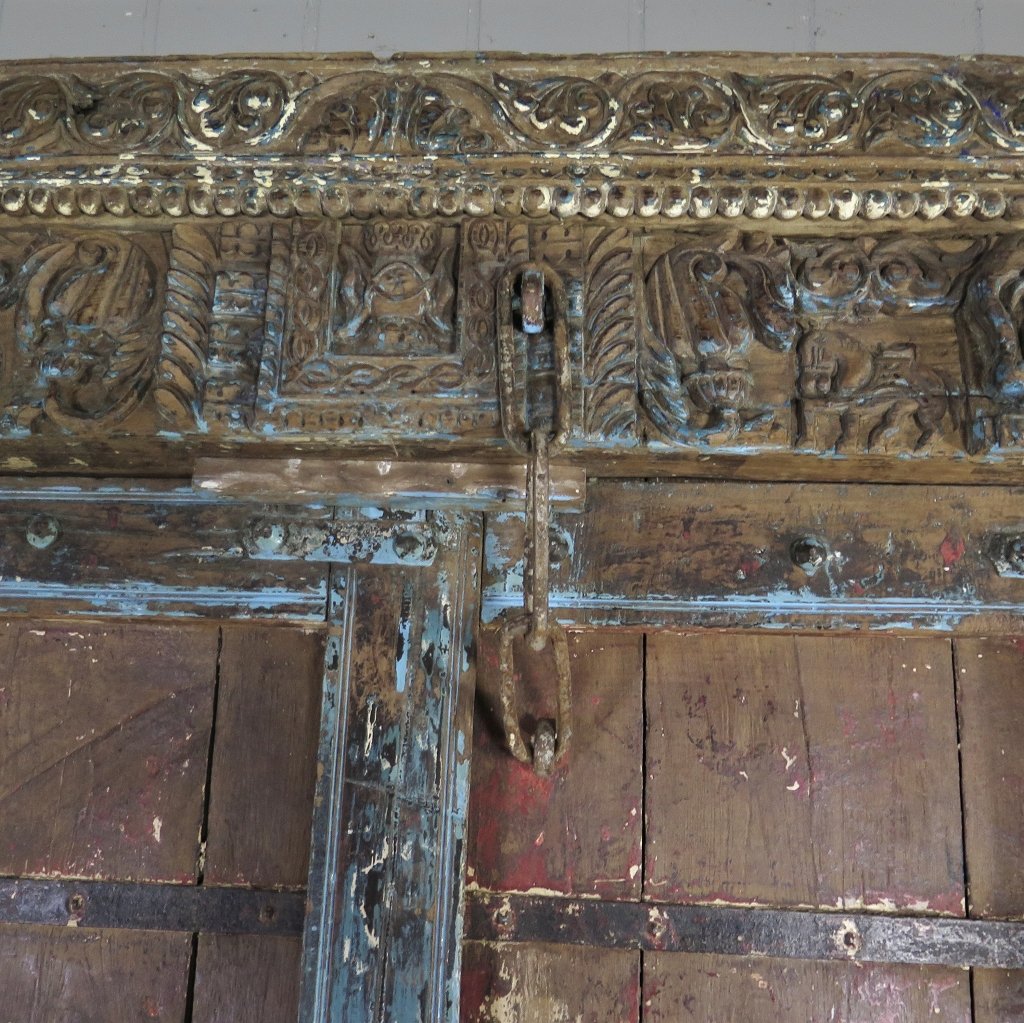 Tür Eingangstür Haustür 1880 Teakholz