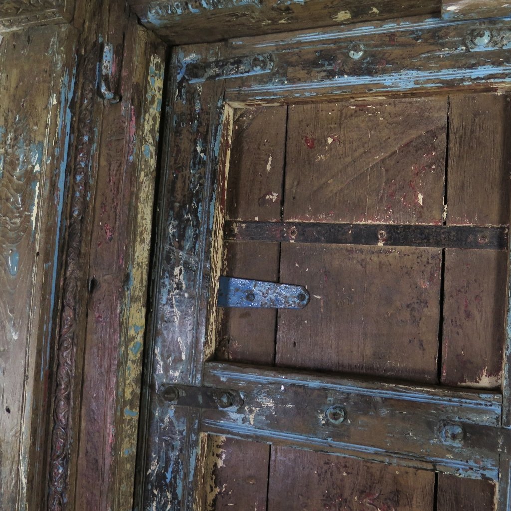 Tür Eingangstür Haustür 1880 Teakholz