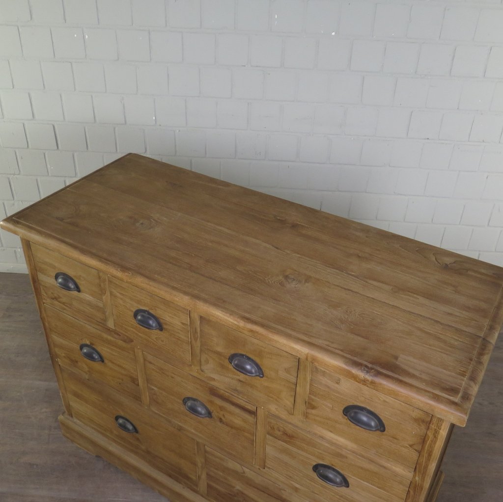 Apothekerschrank Kommode Teakholz 1,20 m