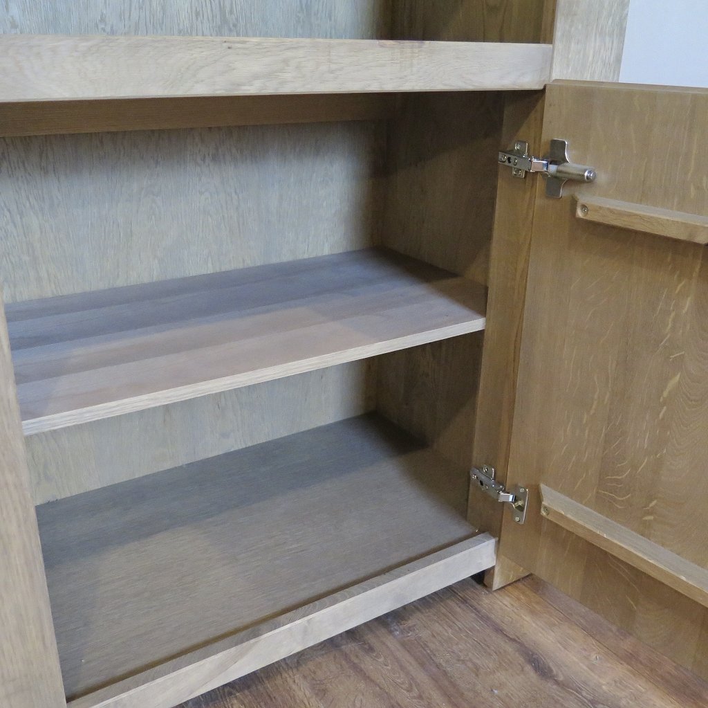Vitrine Bücherschrank Eiche 0,88 m