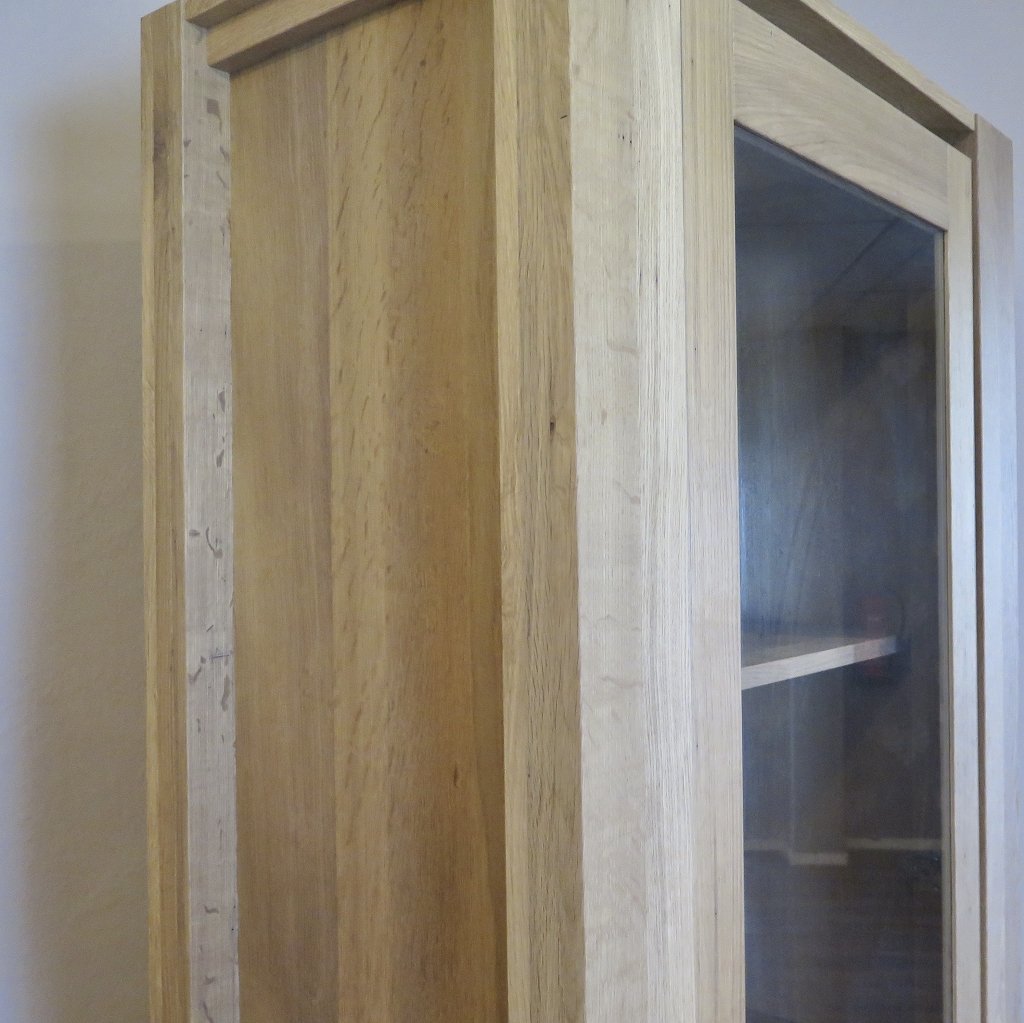 Vitrine Bücherschrank Eiche 0,83 m
