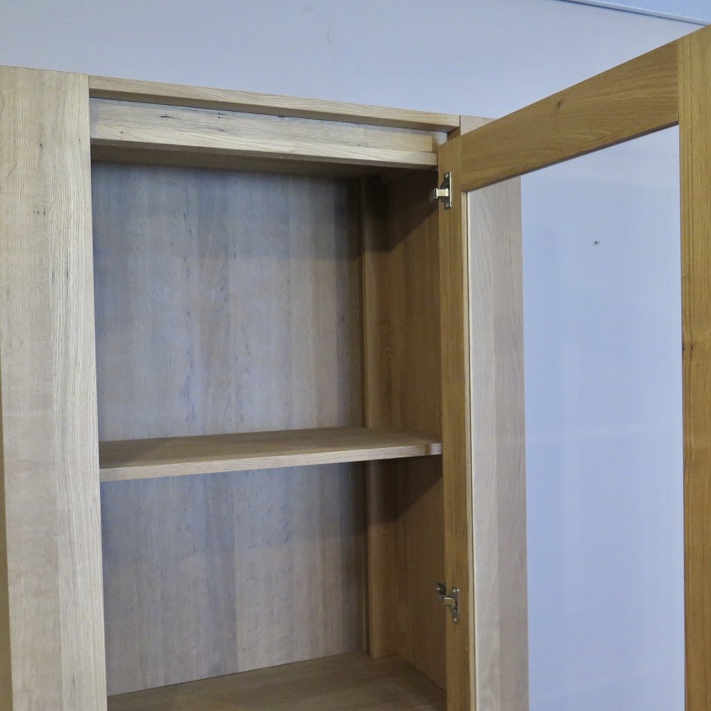Vitrine Bücherschrank Eiche 0,83 m