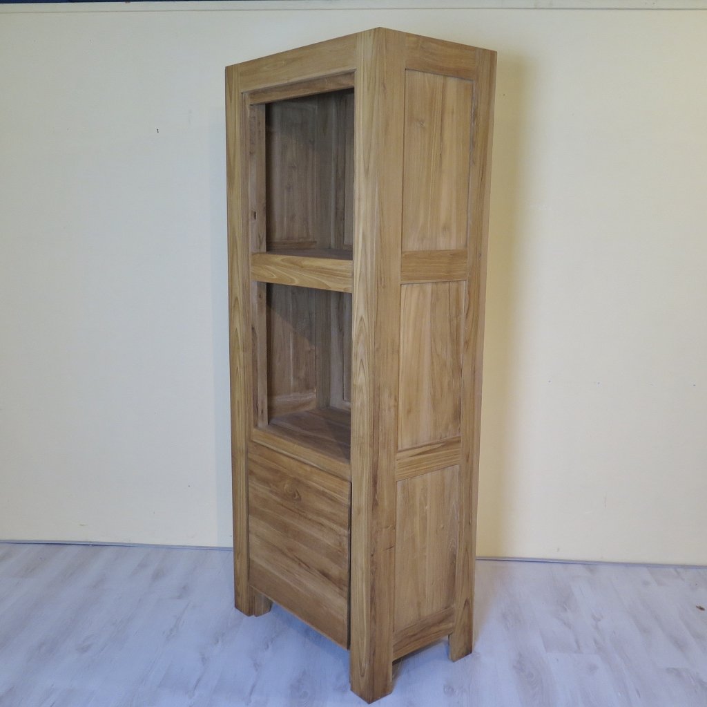 Schrank Bücherregal Teakholz 0,84 m