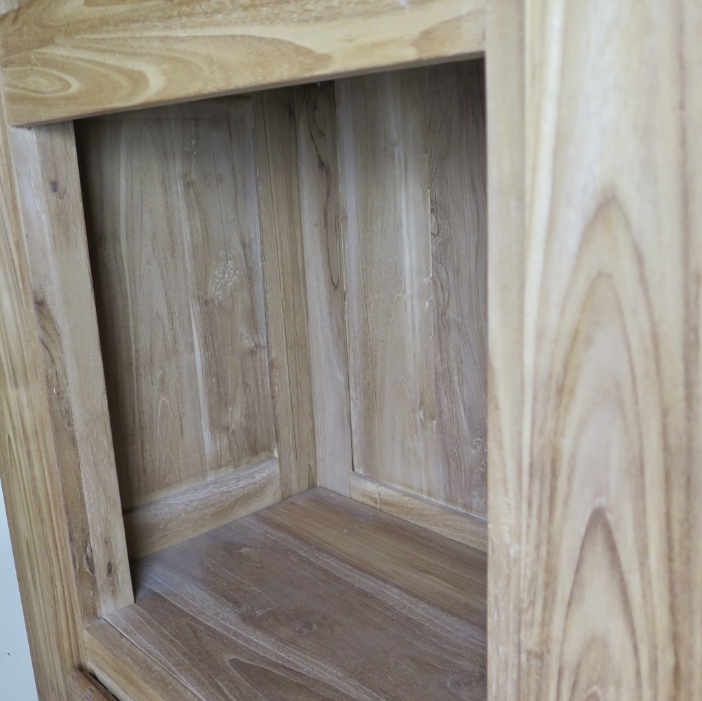 Schrank Bücherregal Teakholz 0,84 m