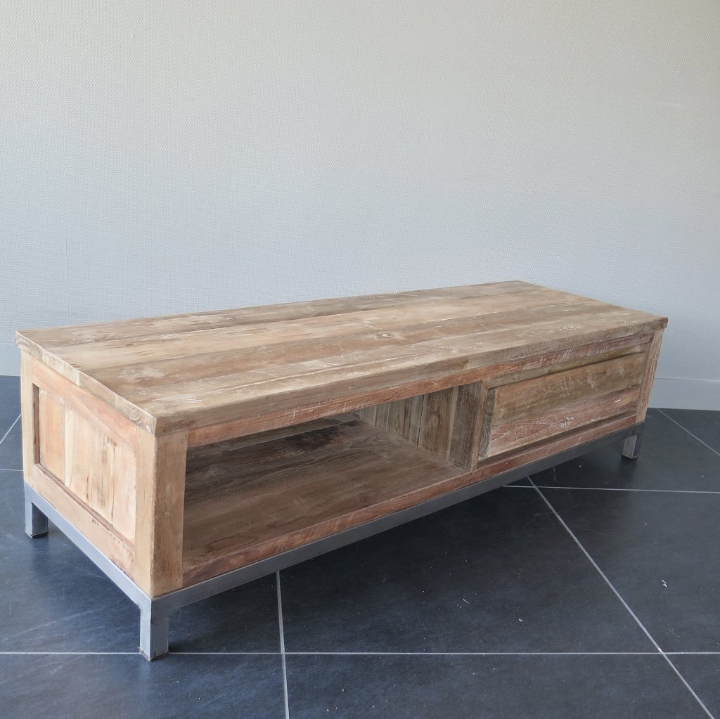 TV-Möbel Lowboard Sideboard Teakholz 1,40 m