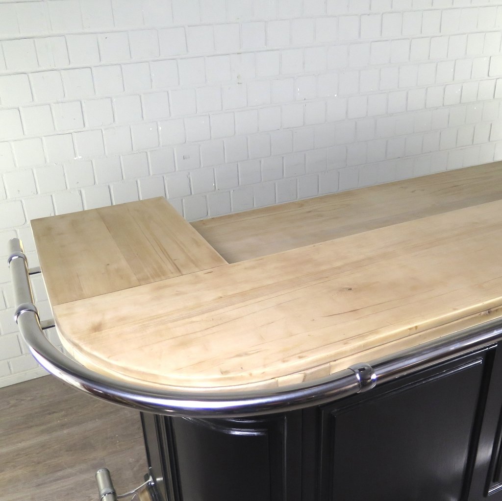 Englische Bar Theke Massivholz 2,76 m