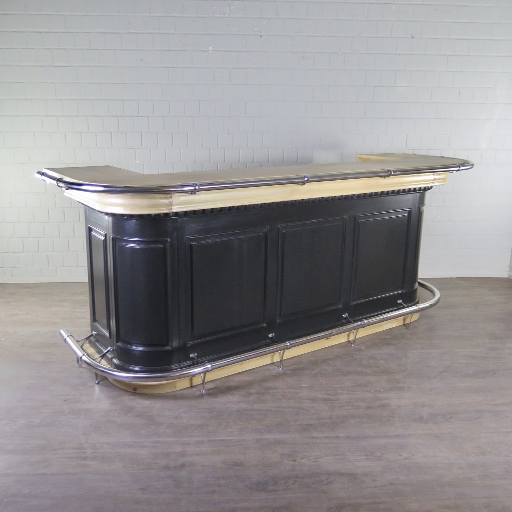 Englische Bar Theke Massivholz 2,76 m